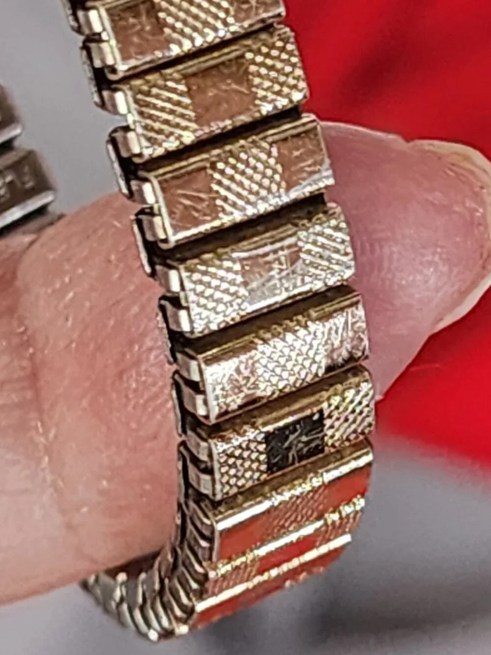 Sorna 17 Jewel Gold and Silver Plate Antimagnetic Waterproof Flex SS Back Watch